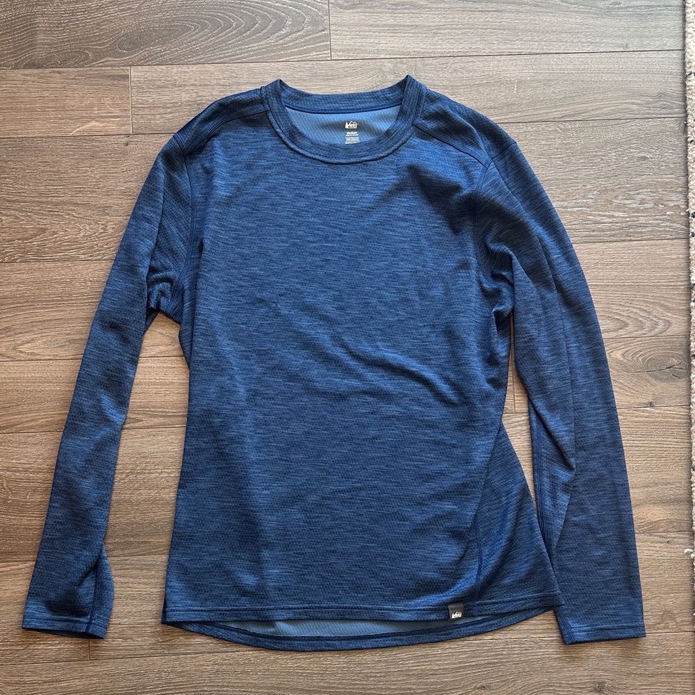 REI Men's Long Sleeve Tee - Navy Blue